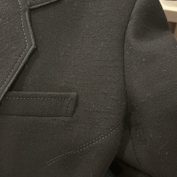 Proenza Schouler Black Wool Double Breasted Asymmetrical Blazer Size 8 - Picture 10 of 10